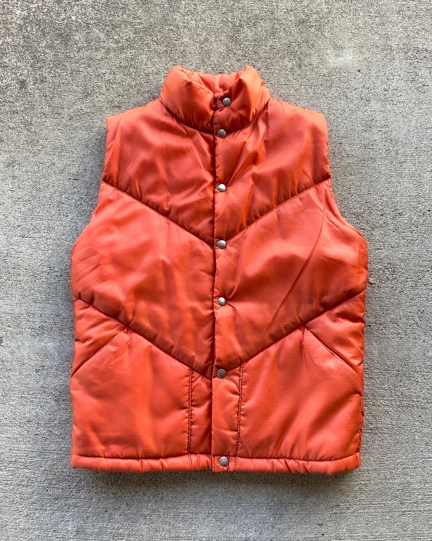 1970s The North Face Brown Label Puffer Vest - Size Medium
