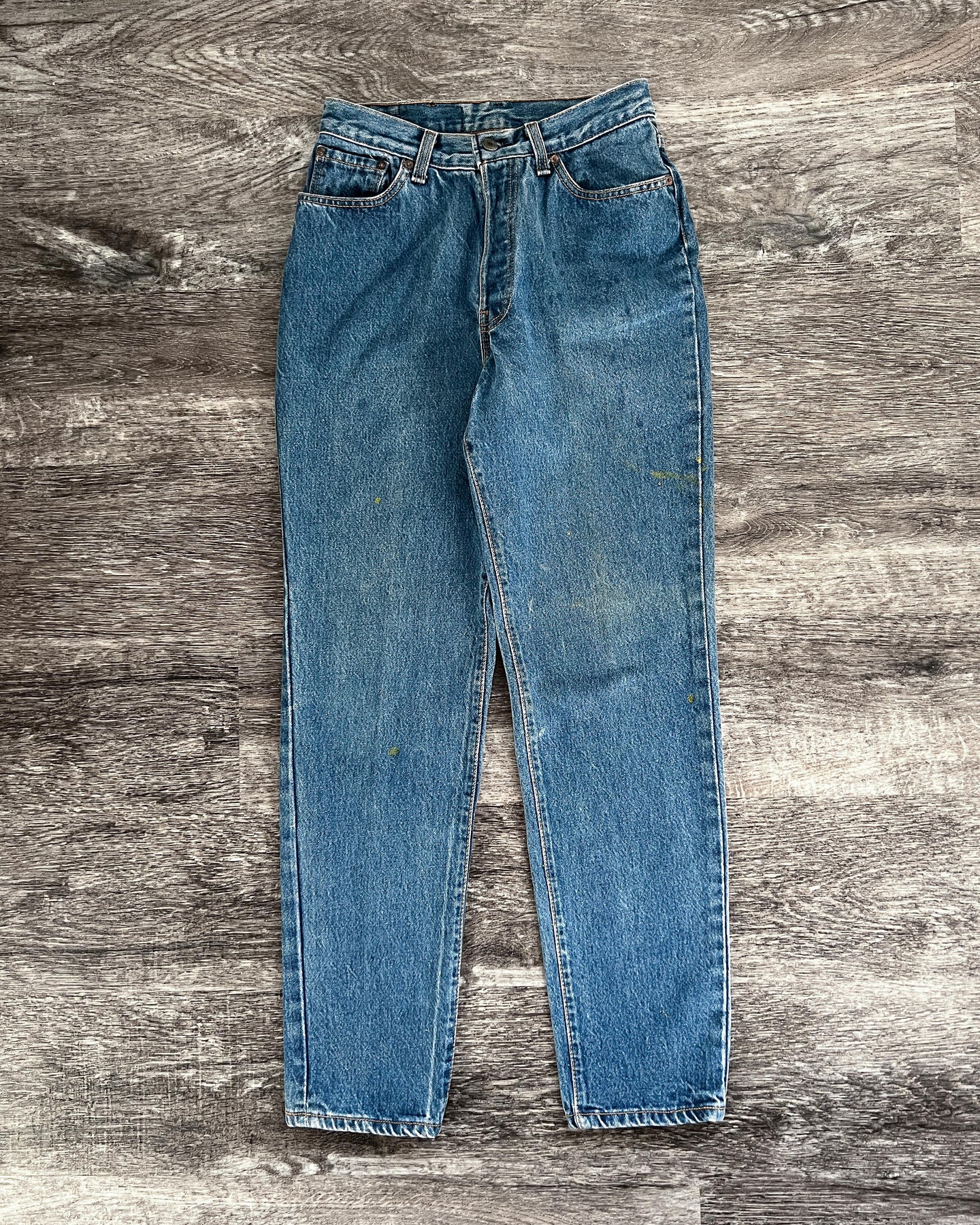 1990s Levi's Dark Wash 501 with Tapered Leg - Size 28 x 30