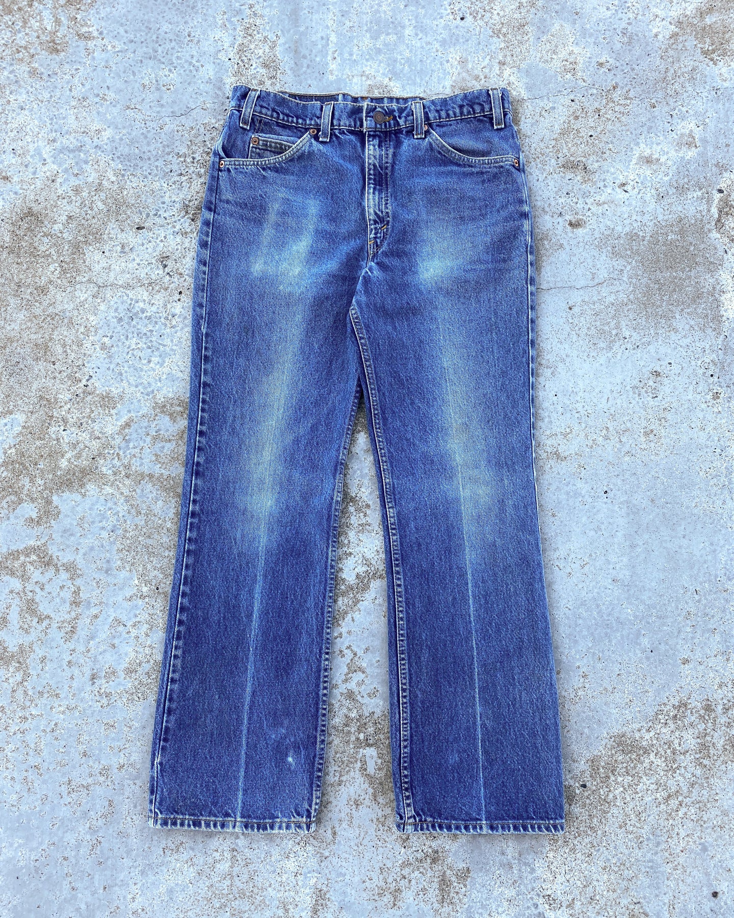 1990s Levi's 517 Orange Tab Indigo Wash Jeans - Size 32 x 29