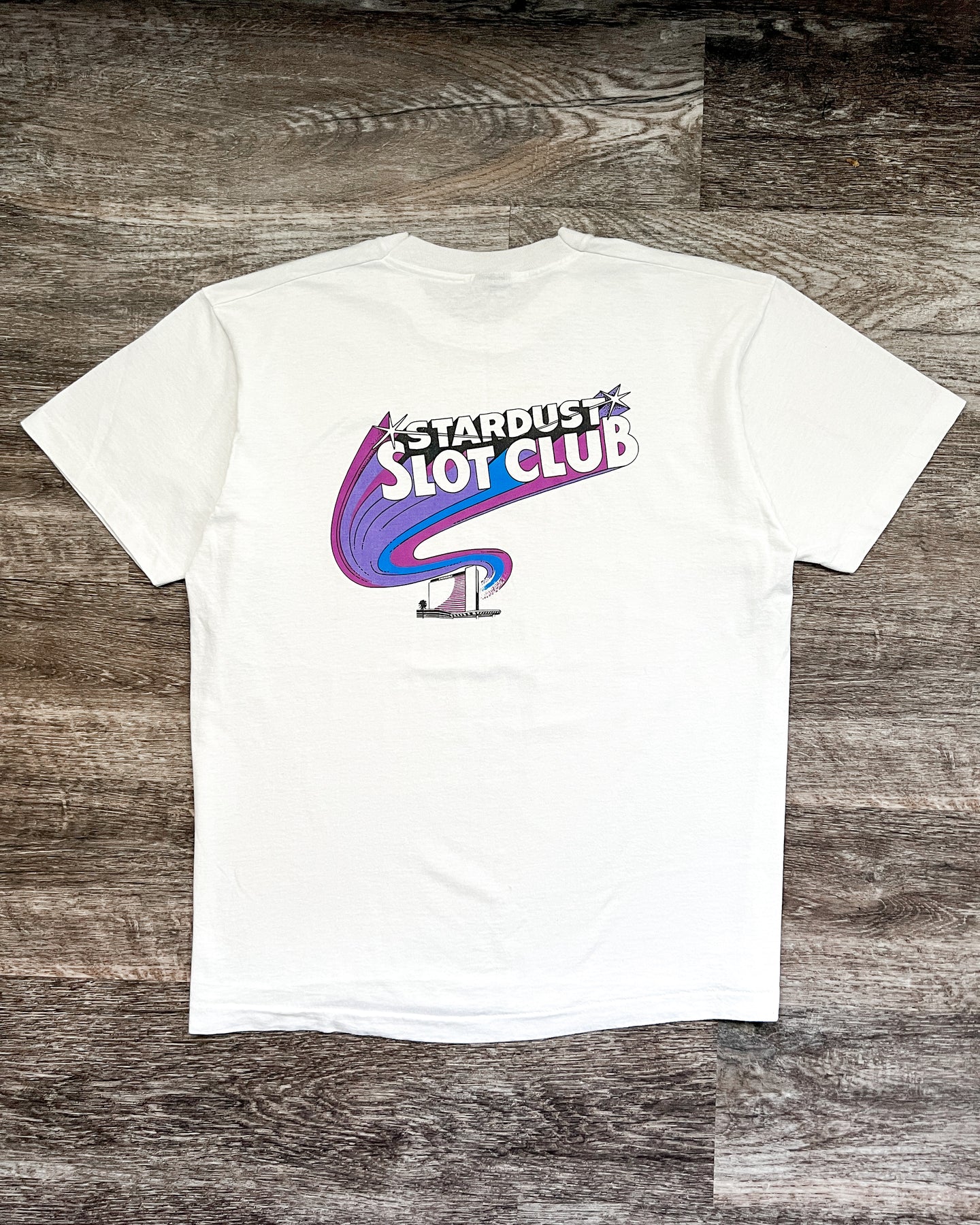 1990s Stardust Slot Club Single Stitch Tee - Size X-Large