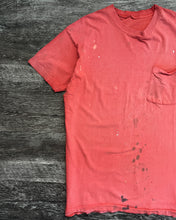 Load image into Gallery viewer, 1980s Thrashed Red Single Stitch Blank Pocket Tee - Size X-Large
