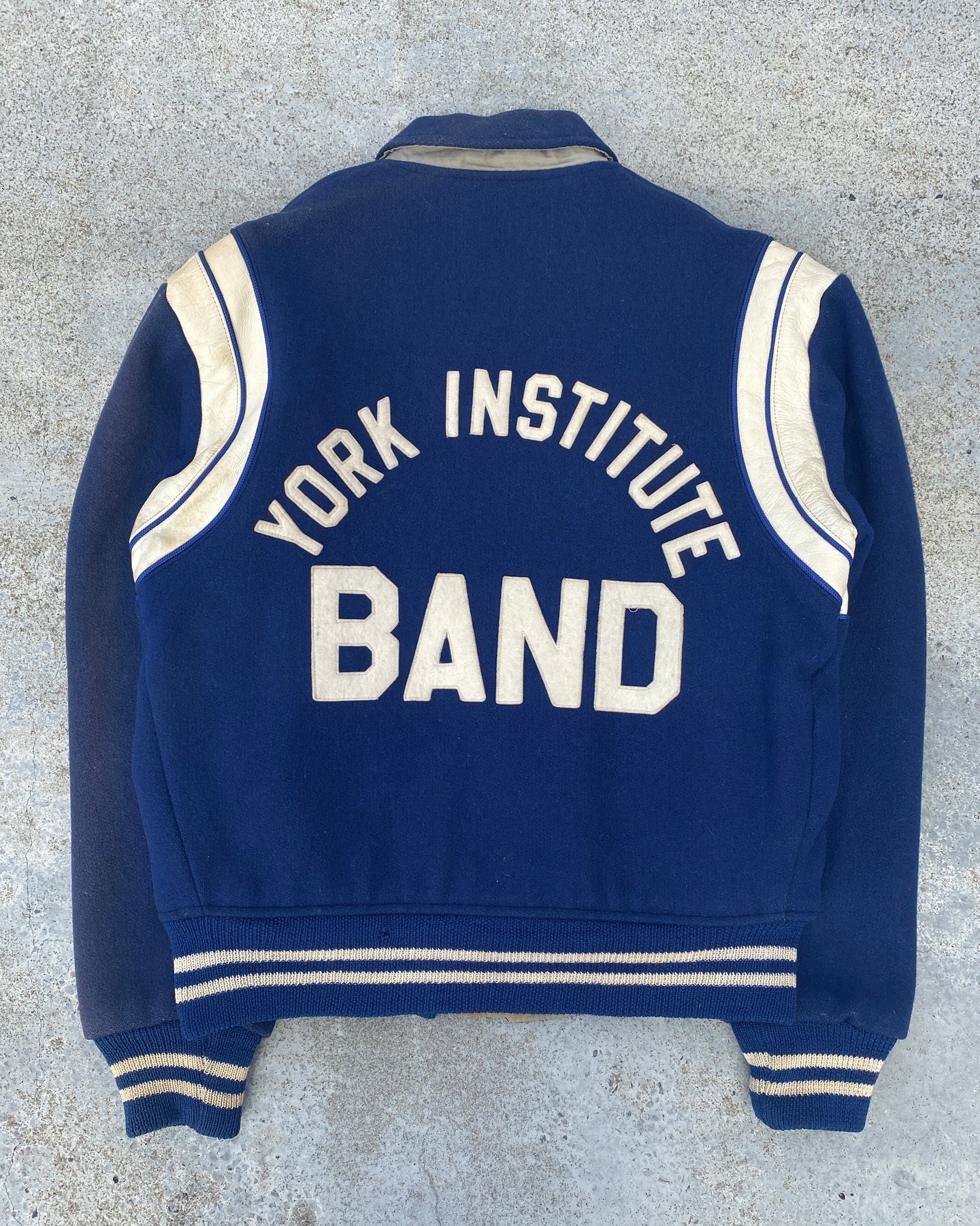 1950s/1960s York Institute Band Varsity Jacket - Size Medium
