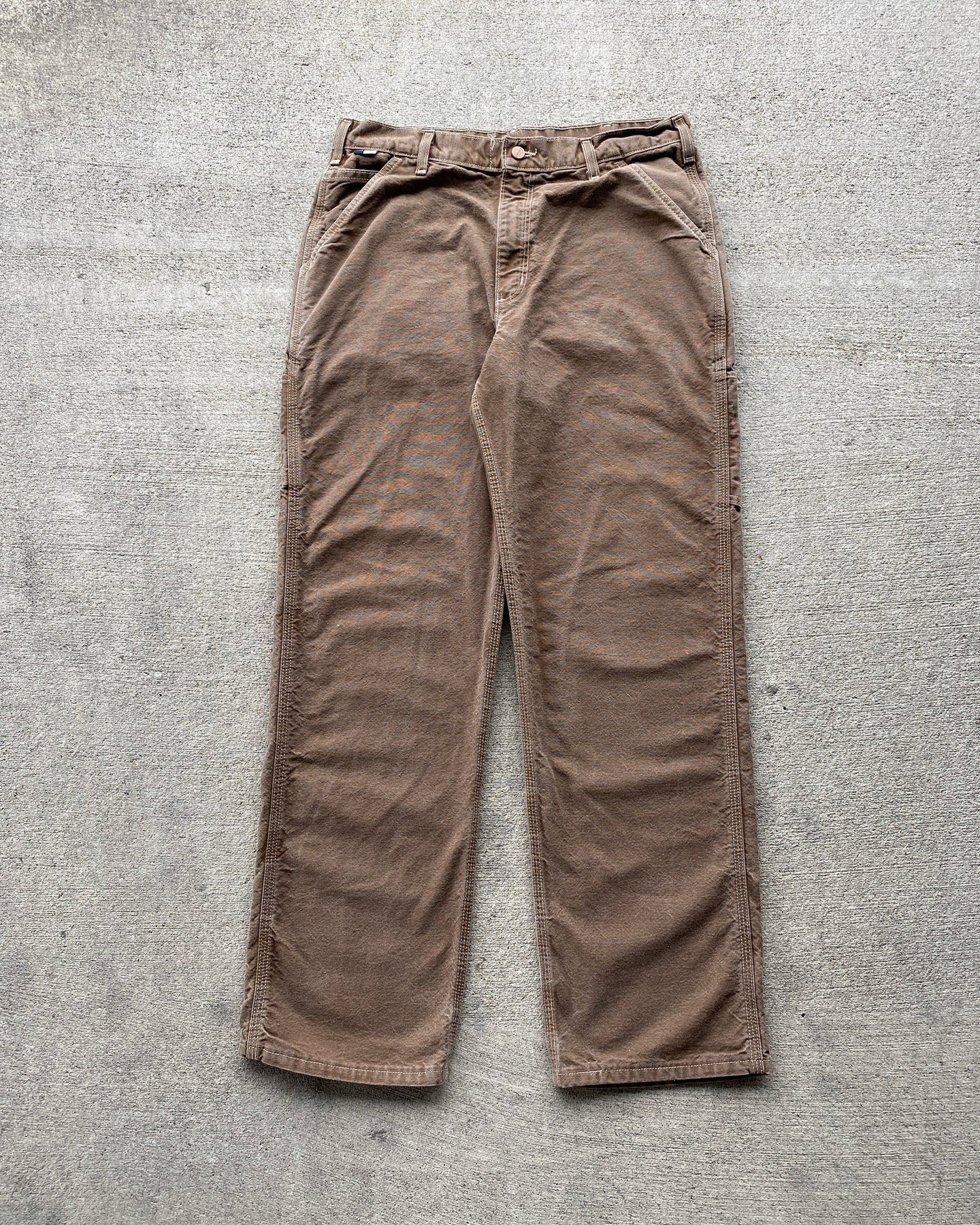 Carhartt Coffee Carpenter Pants - Size 34 x 32