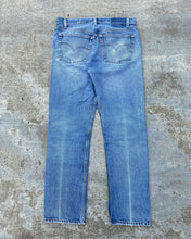 Load image into Gallery viewer, 1990s Levi&#39;s 501 Worn Distressed Denim - Size 34 x 31
