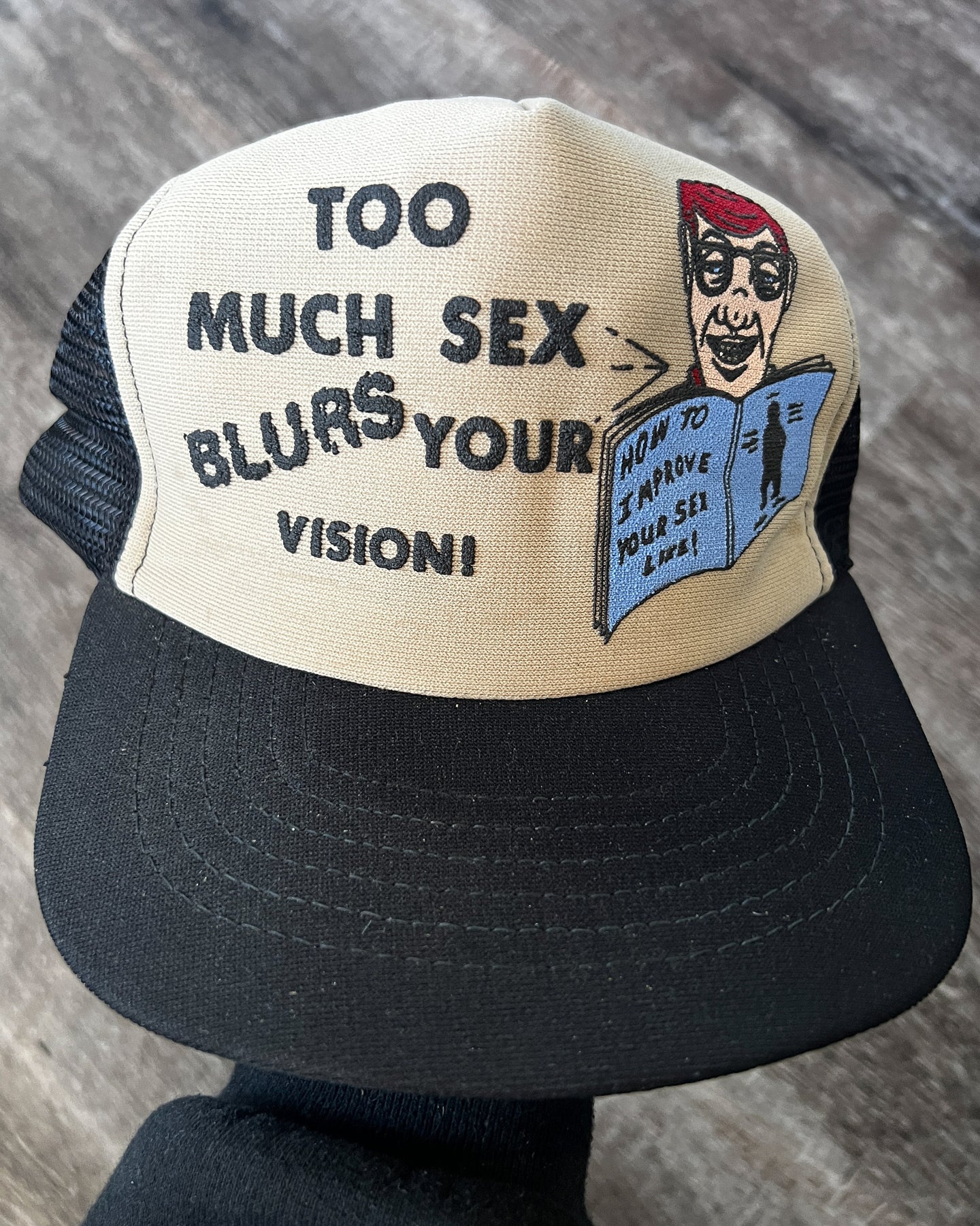1980s Too Much Sex Snapback Trucker - One Size
