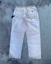 Load image into Gallery viewer, 1990s Sun Bleached and Thrashed Cream Carhartt Double Knee Pants - Size 31 x 29

