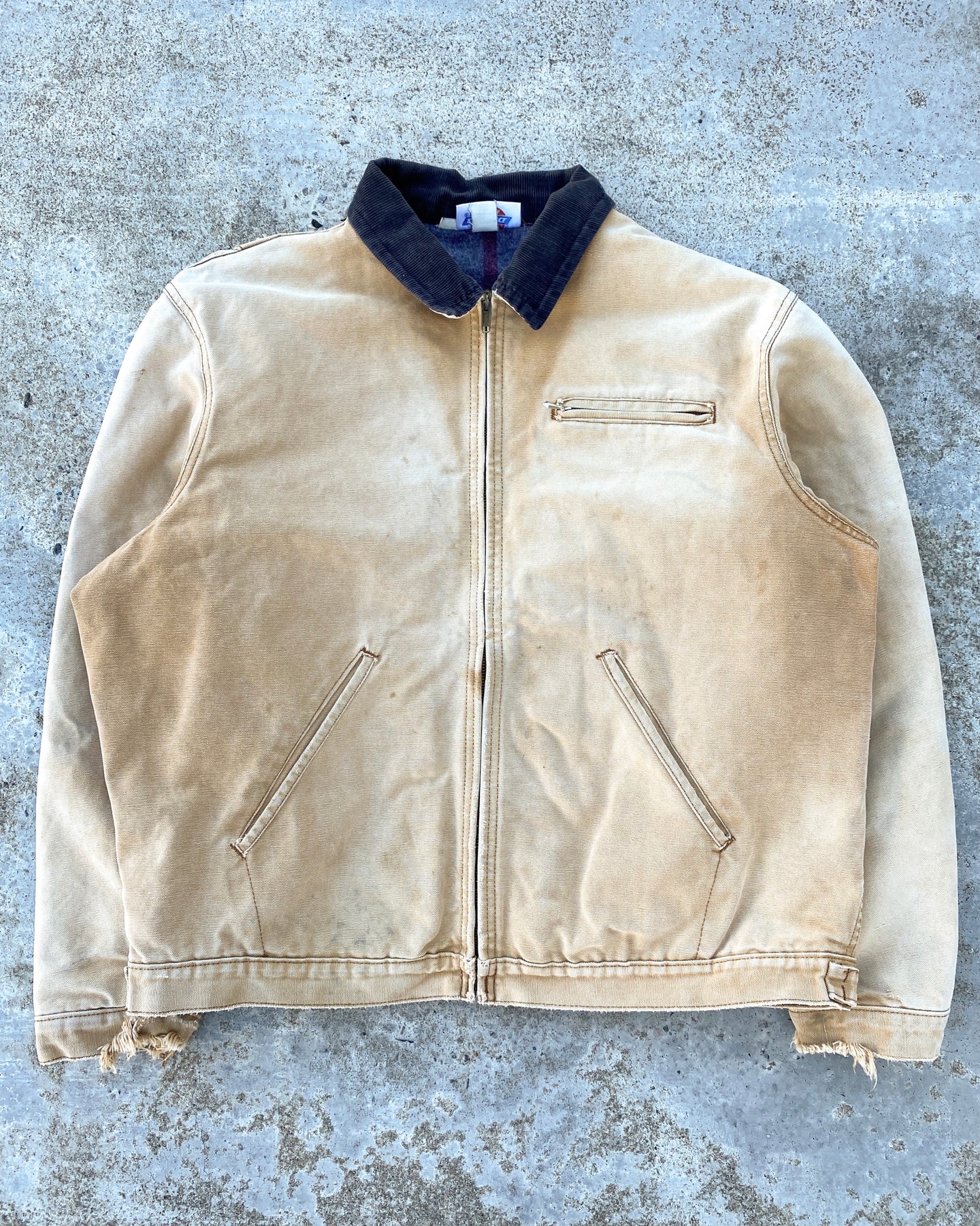 1970s Dickies Faded Detroit Style Work Jacket - Size Large