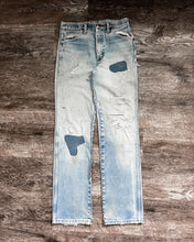 Load image into Gallery viewer, 1990s Wrangler Patchwork Repaired Light Wash Jeans - Size 28 x 31
