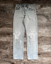 Load image into Gallery viewer, 1990s Levi&#39;s Thrashed Light Wash 501 - Size 28 x 31
