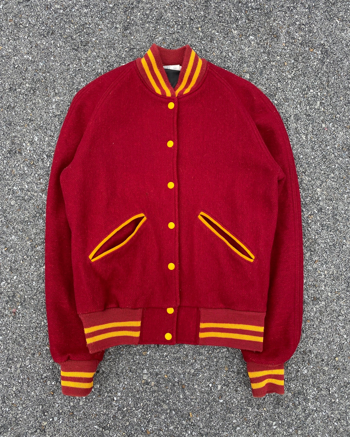 1980s Blank Varsity Jacket - Size Medium
