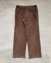 Load image into Gallery viewer, 1970&#39;s Mocha Corduroy Pants with Talon Zip - Size 34 x 30

