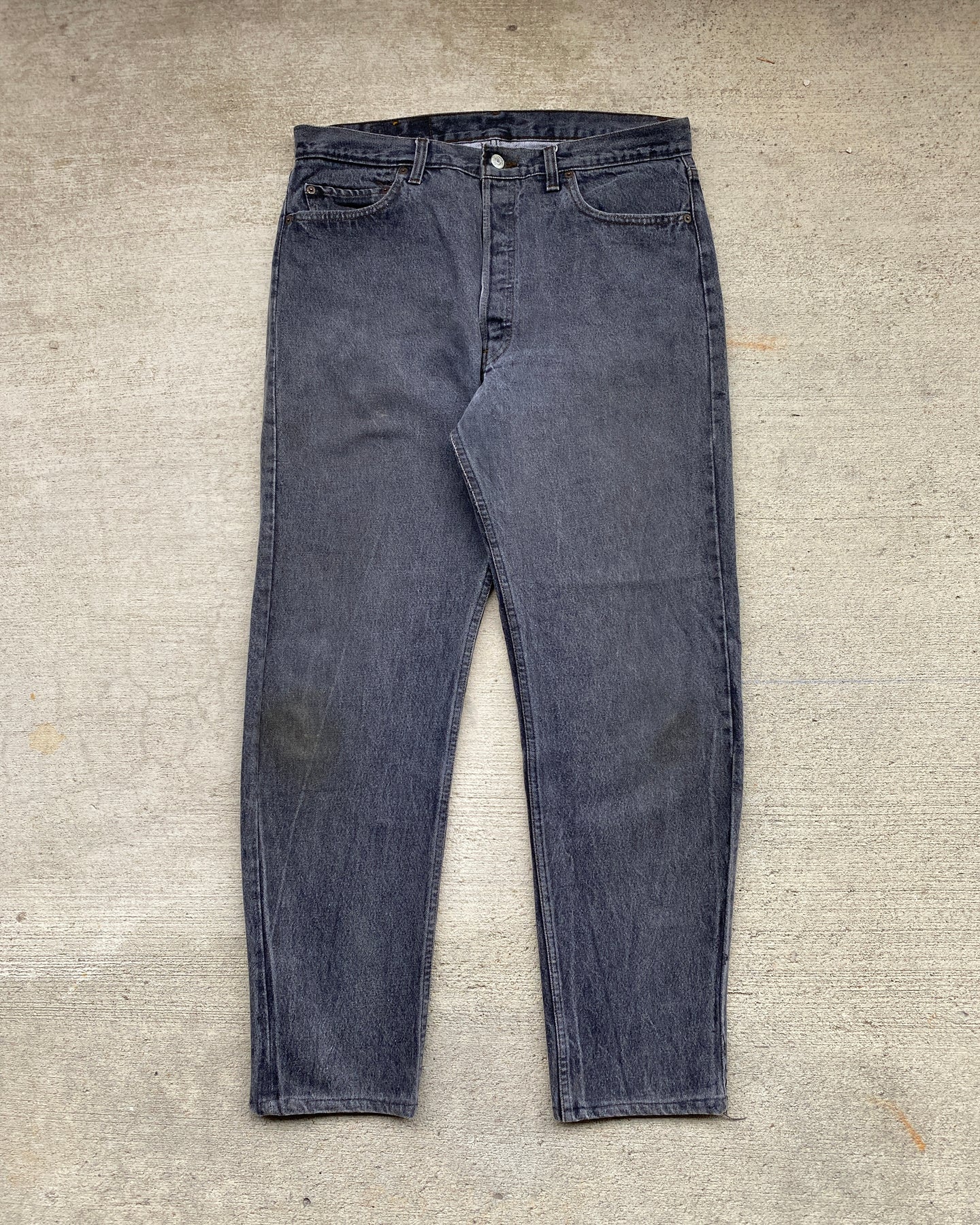 1980s Levi's Faded Washed Black 501 - Size 34 x 30