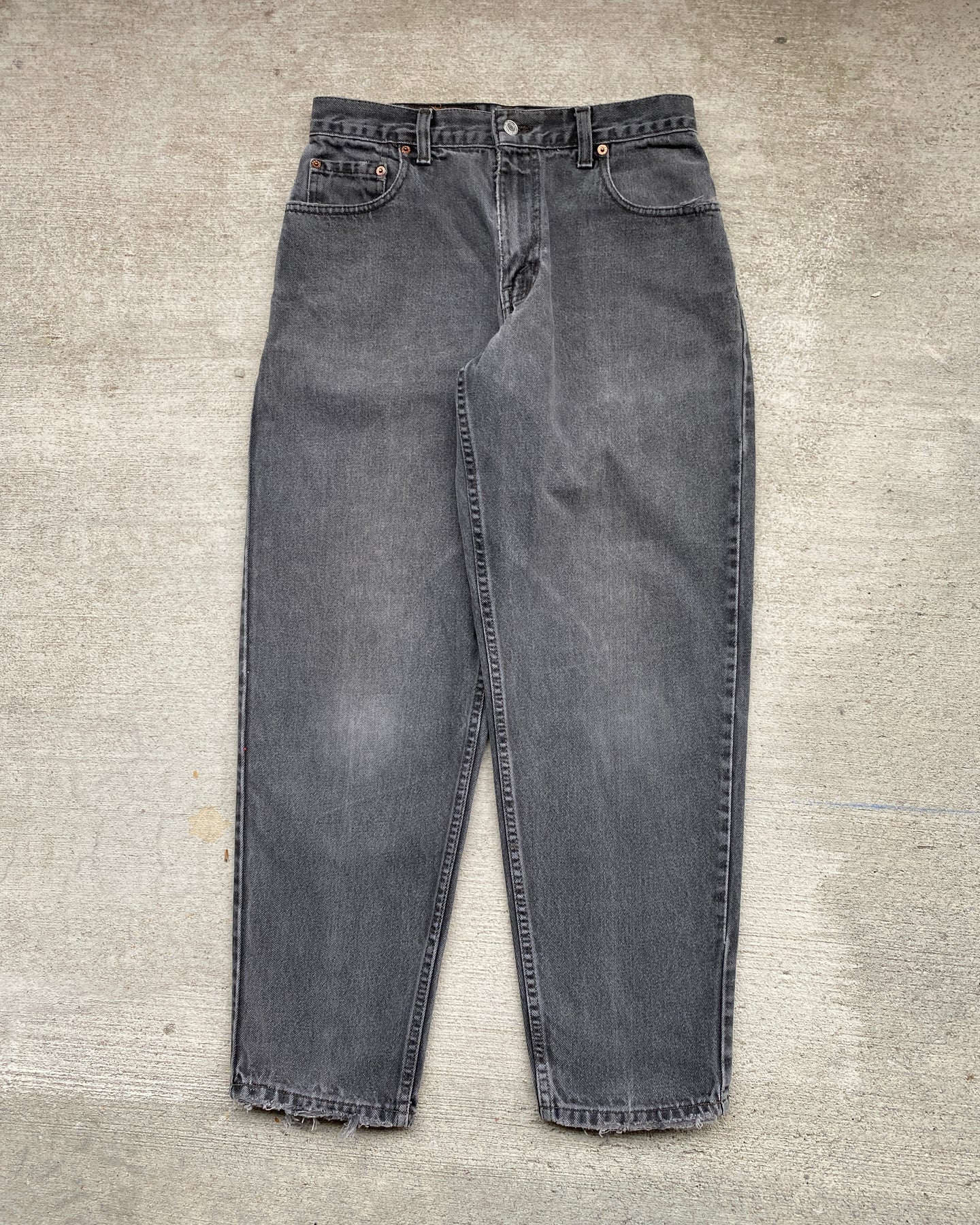 1990s Levi's Charcoal Grey 560 - Size 30 x 29