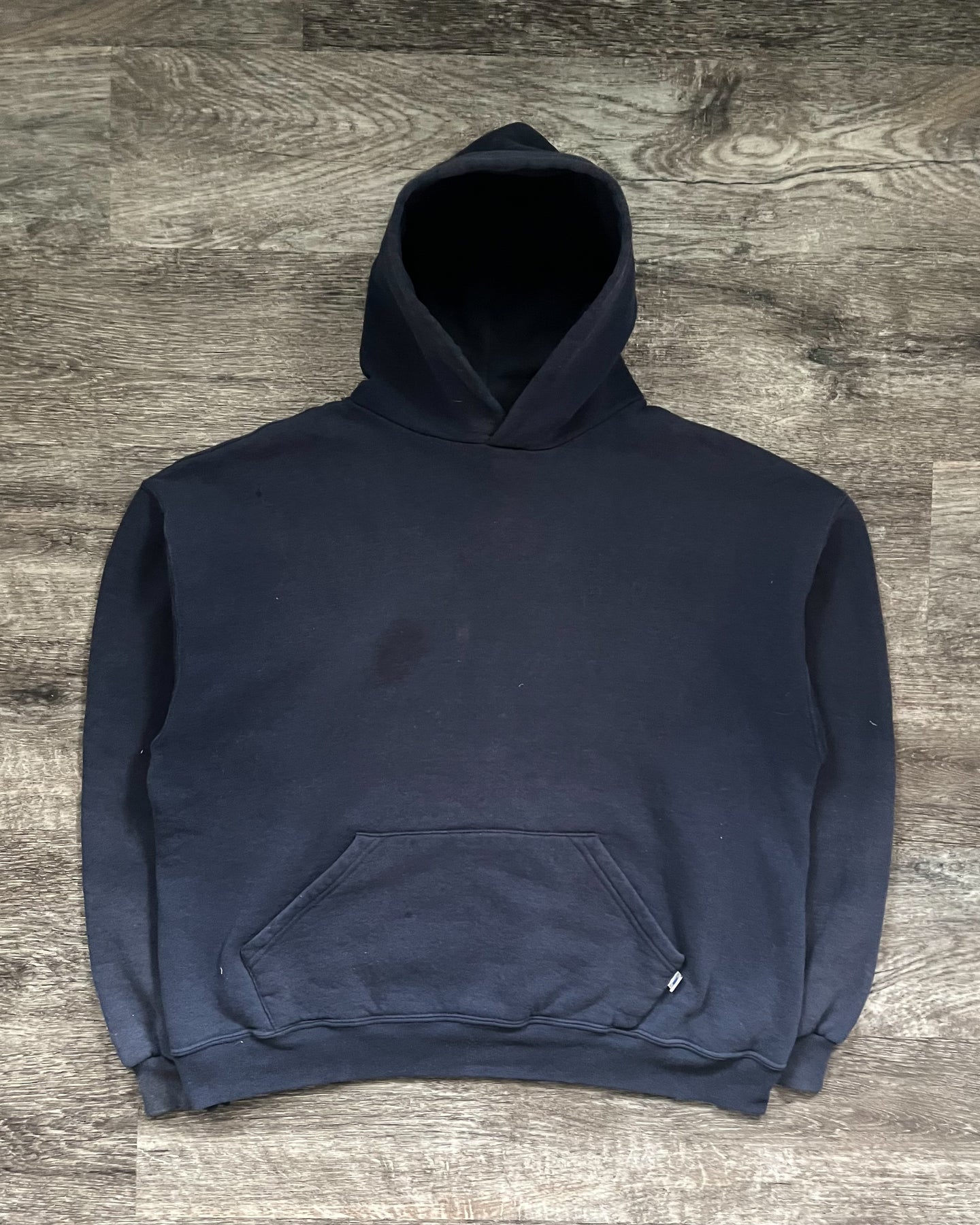 1990s Russell Athletic Navy Hoodie - Size X-Large