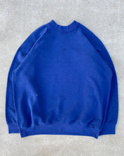 Load image into Gallery viewer, 1990s Fruit of the Loom Navy Raglan Cut Crewneck - Size Large
