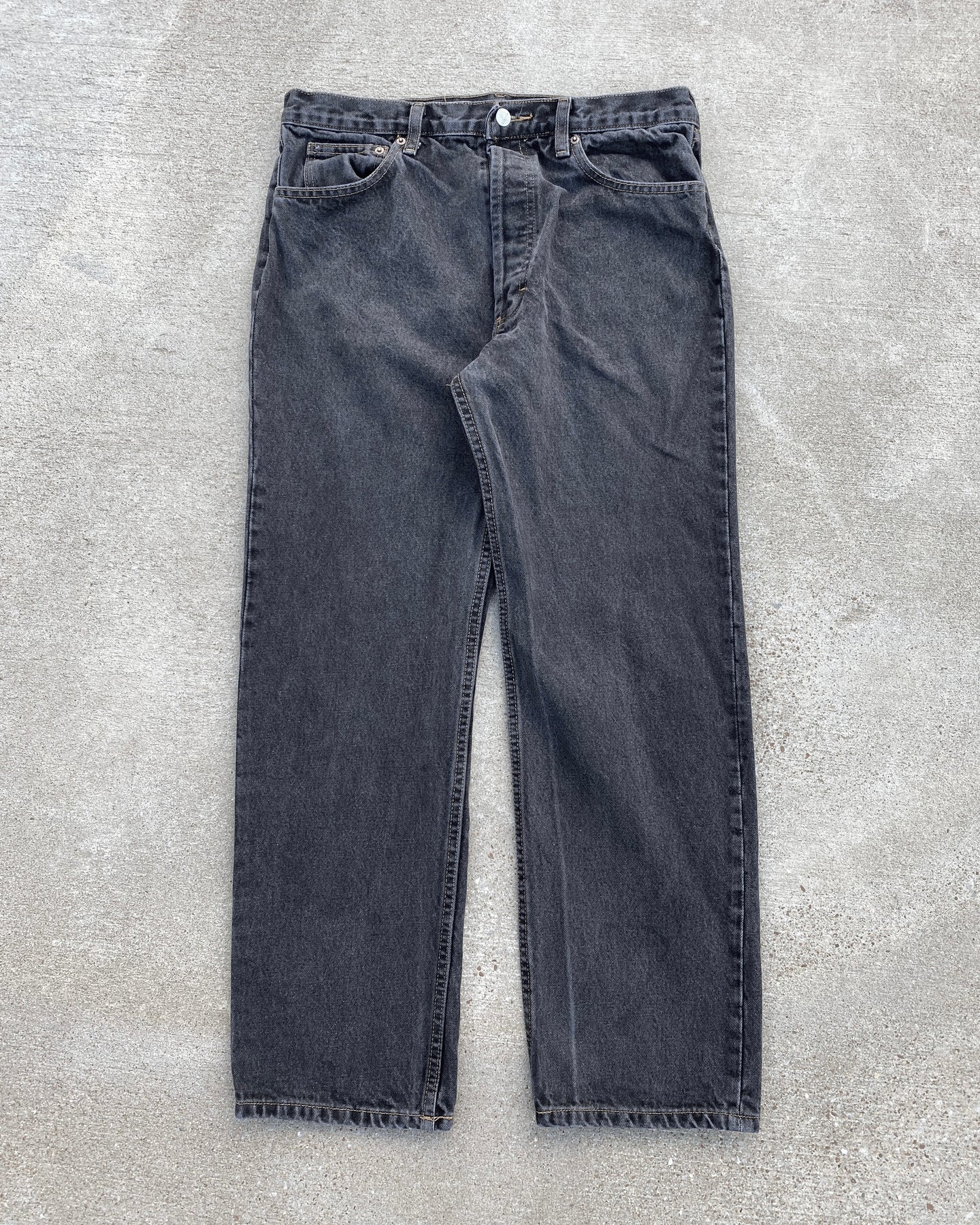 1990s Levi's Washed Black 501 with Removed Pocket - Size 33 x 30