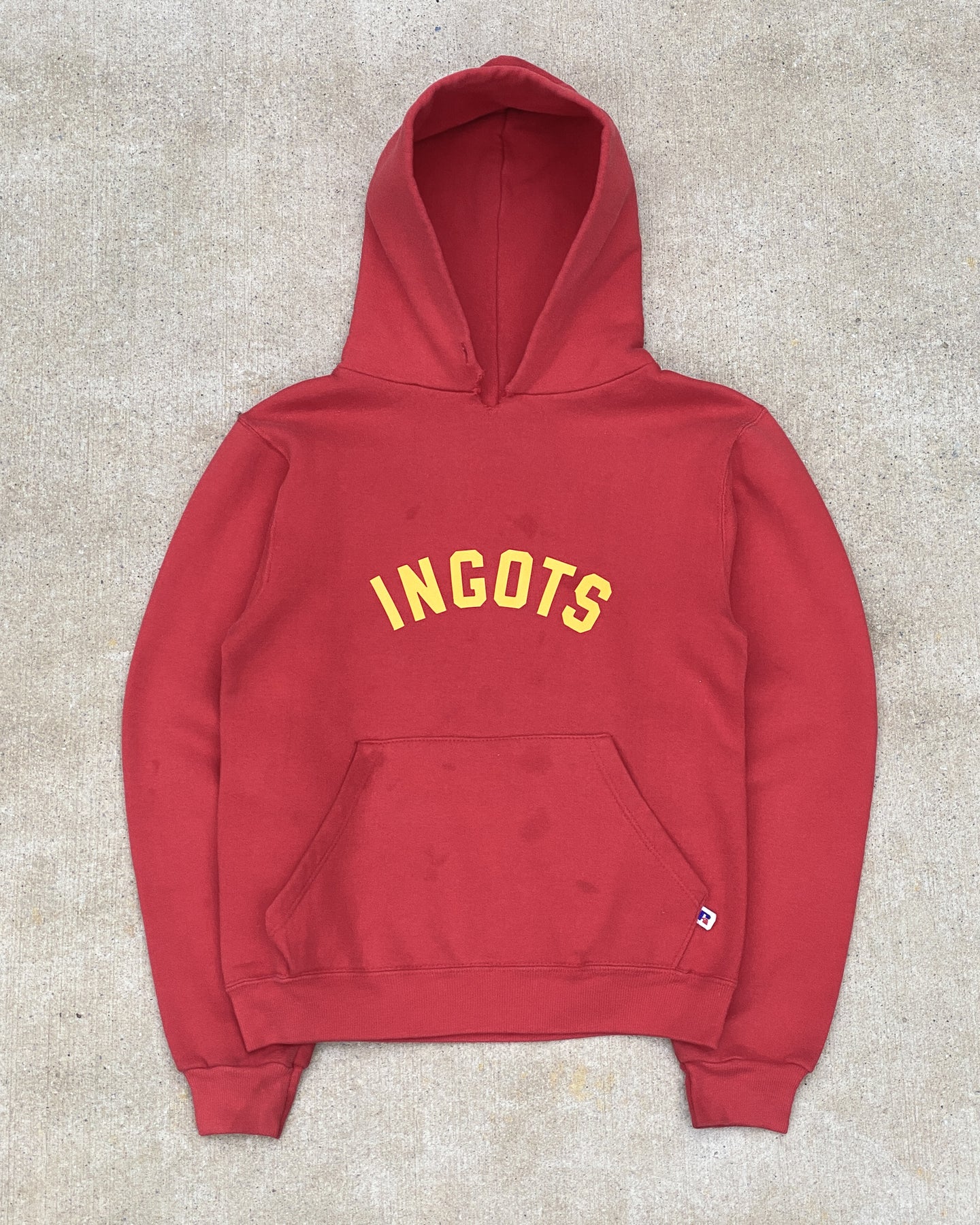 1980s Russell Athletic Ingots Hoodie - Size Small