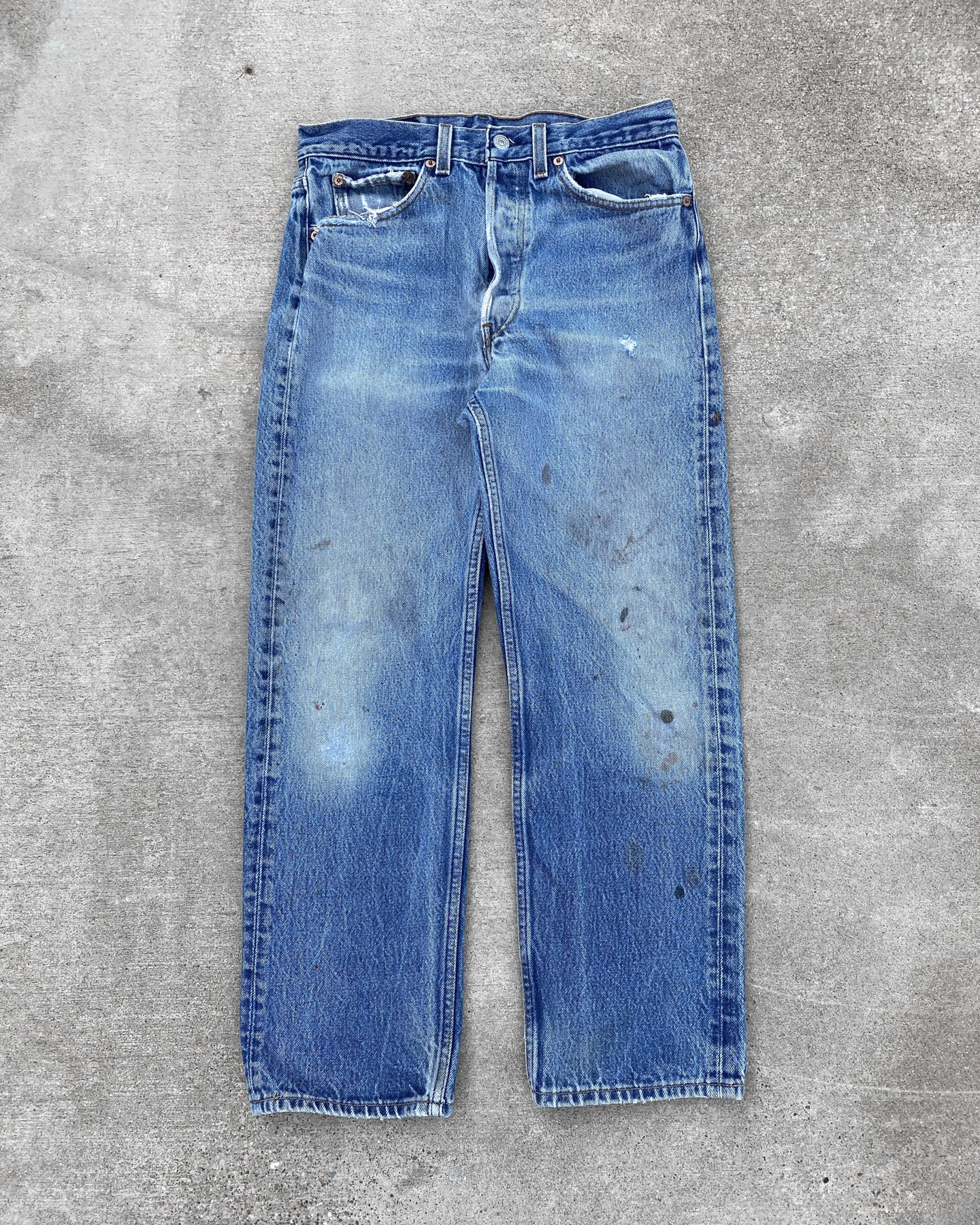 1990s Levi's Distressed and Worn 501 - Size 30 x 27