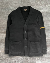 Load image into Gallery viewer, 1950s Black Varsity Cardigan - Size Small
